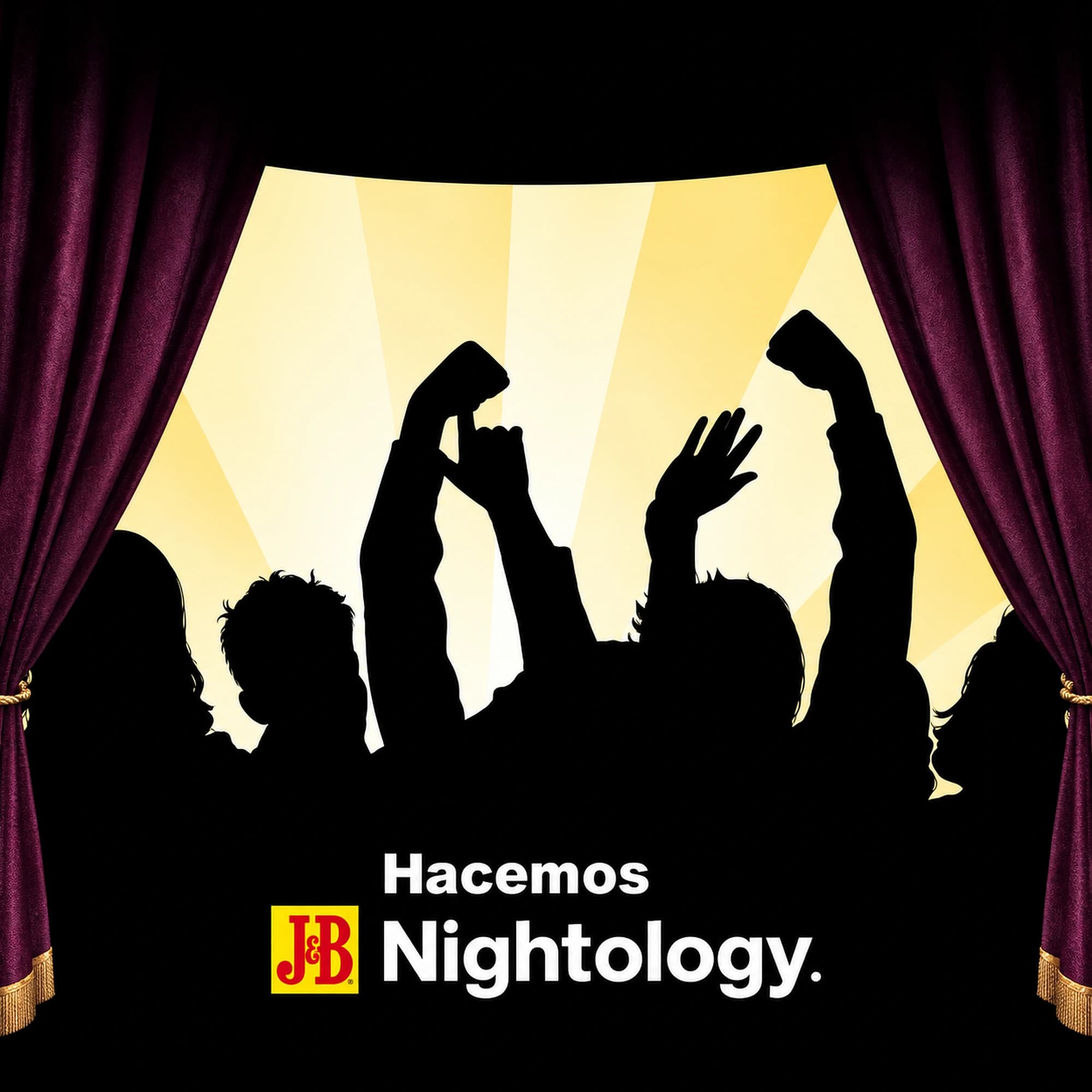 Diseño gráfico de la campaña J&B Nightology