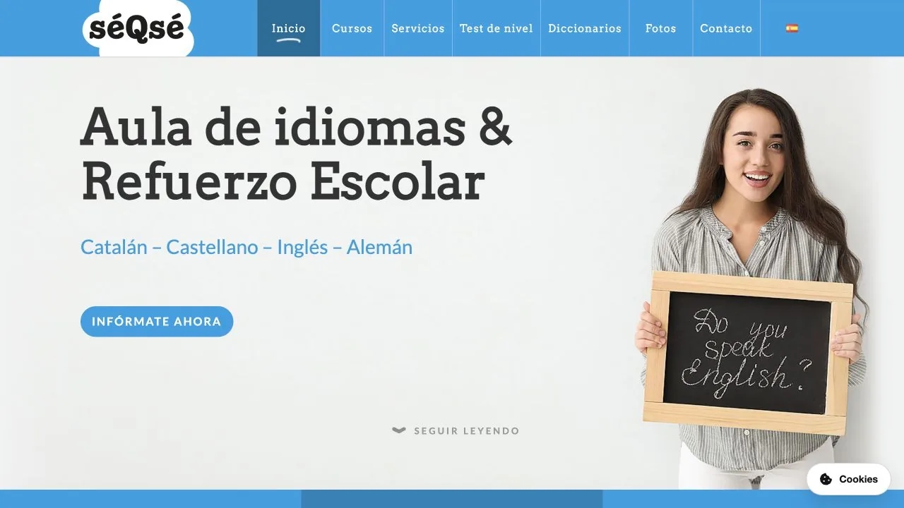 Portada de SÉQSÉ en formato de escritorio